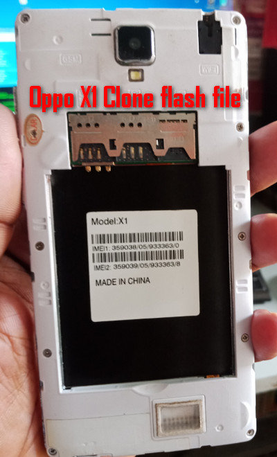 Oppo X1 Clone flash file